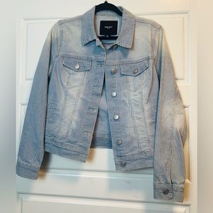 Nine West Medium Pinstripe Denim Jacket